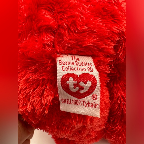 Ty Beanie Baby Buddy, Sizzle the Bear 2001 Retired W/Tags 13" Red Bear (READ) - Picture 7 of 9
